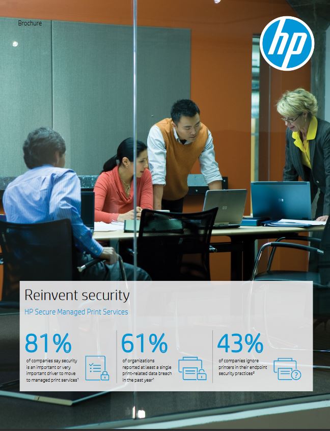 HP, Managed Print Services, Reinvent, Security, Brochure, HP, Hewlett Packard, Allied Document Solutions & Services