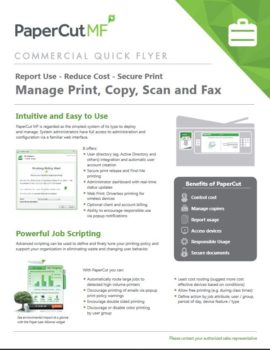 Papercut, Mf, Commercial, Allied Document Solutions & Services