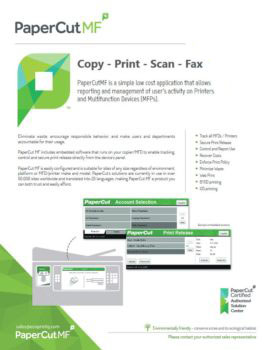 Papercut, Mf, Ecoprintq, Allied Document Solutions & Services